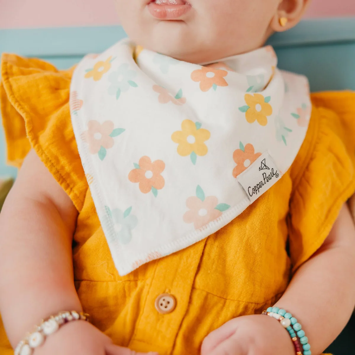 COPPER PEARL: CHEERY BABY BANDANA BIBS (4-PACK)