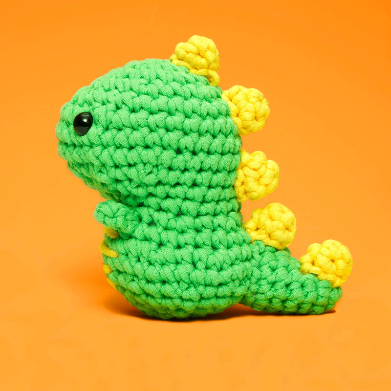 THE WOOBLES: LEARN TO CROCHET KIT - FRED THE DINOSAUR