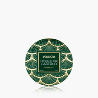 VOLUSPA: NOBLE FIR GARLAND MINI TIN CANDLE