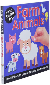 FIRST STICKER ART: FARM ANIMALS