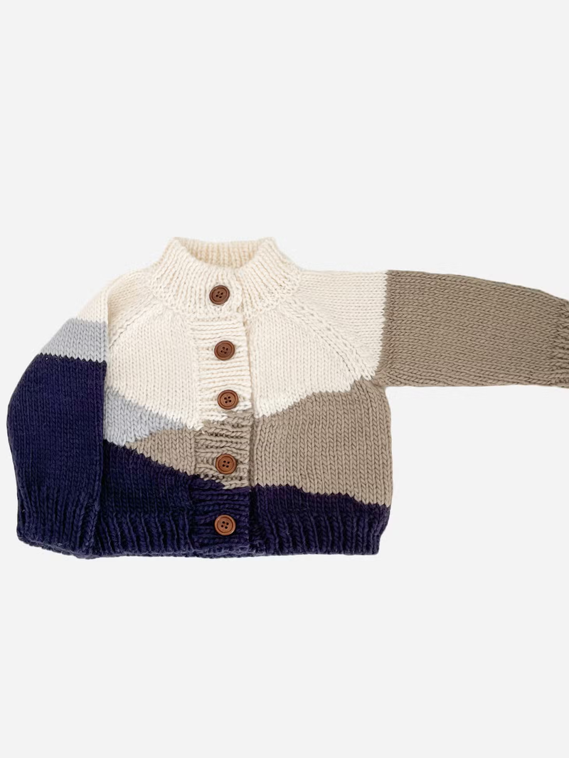THE BLUEBERRY HILL: SUNSET CARDIGAN - NAVY