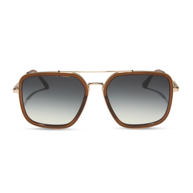 DIFF: JORDAN -WHISKEY GOLD GREY GRADIENT SUNGLASSES