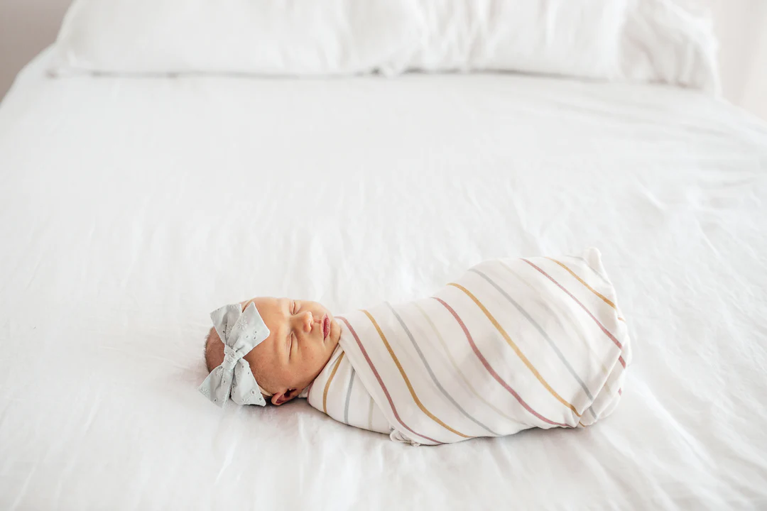 COPPER PEARL: PIPER KNIT SWADDLE BLANKET