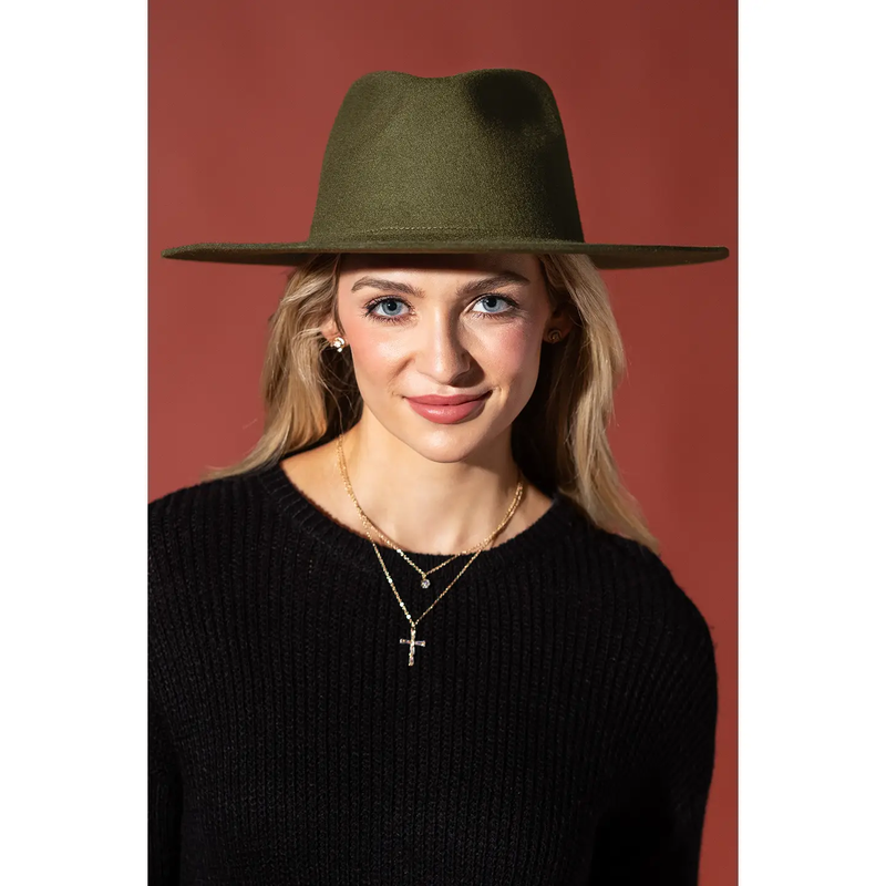 100% AUSTRALIAN WOOL TEARDROP PANAMA HAT-BLANK