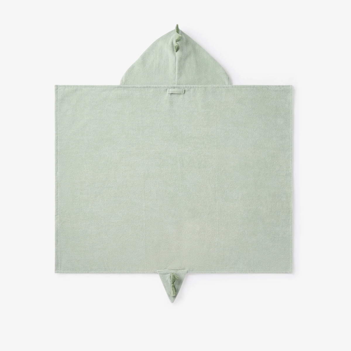 ELEGANT BABY: DINOSAUR HOODED BABY BATH WRAP - SAGE