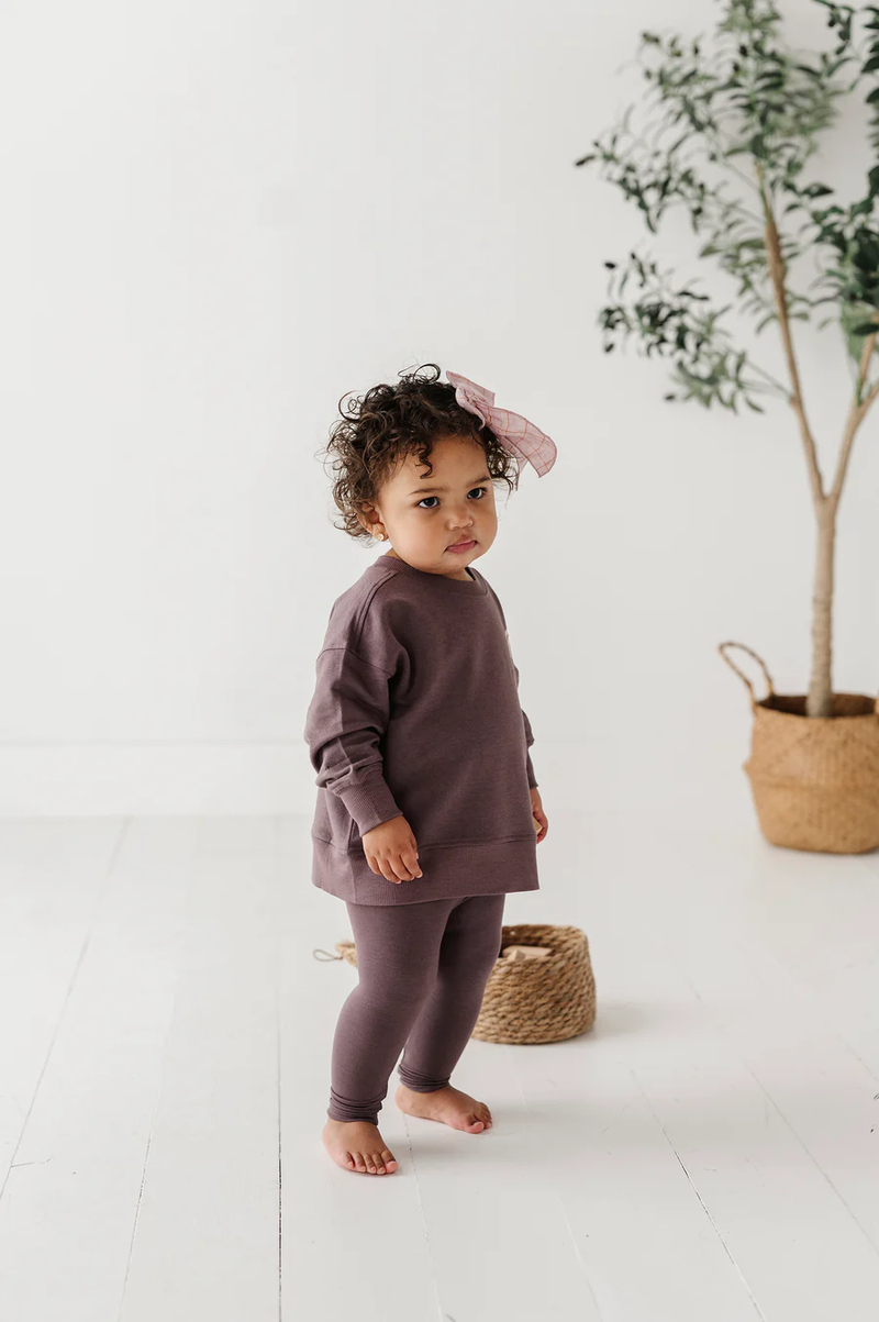 BABYSPROUTS: BASIC LEGGINGS - PLUM