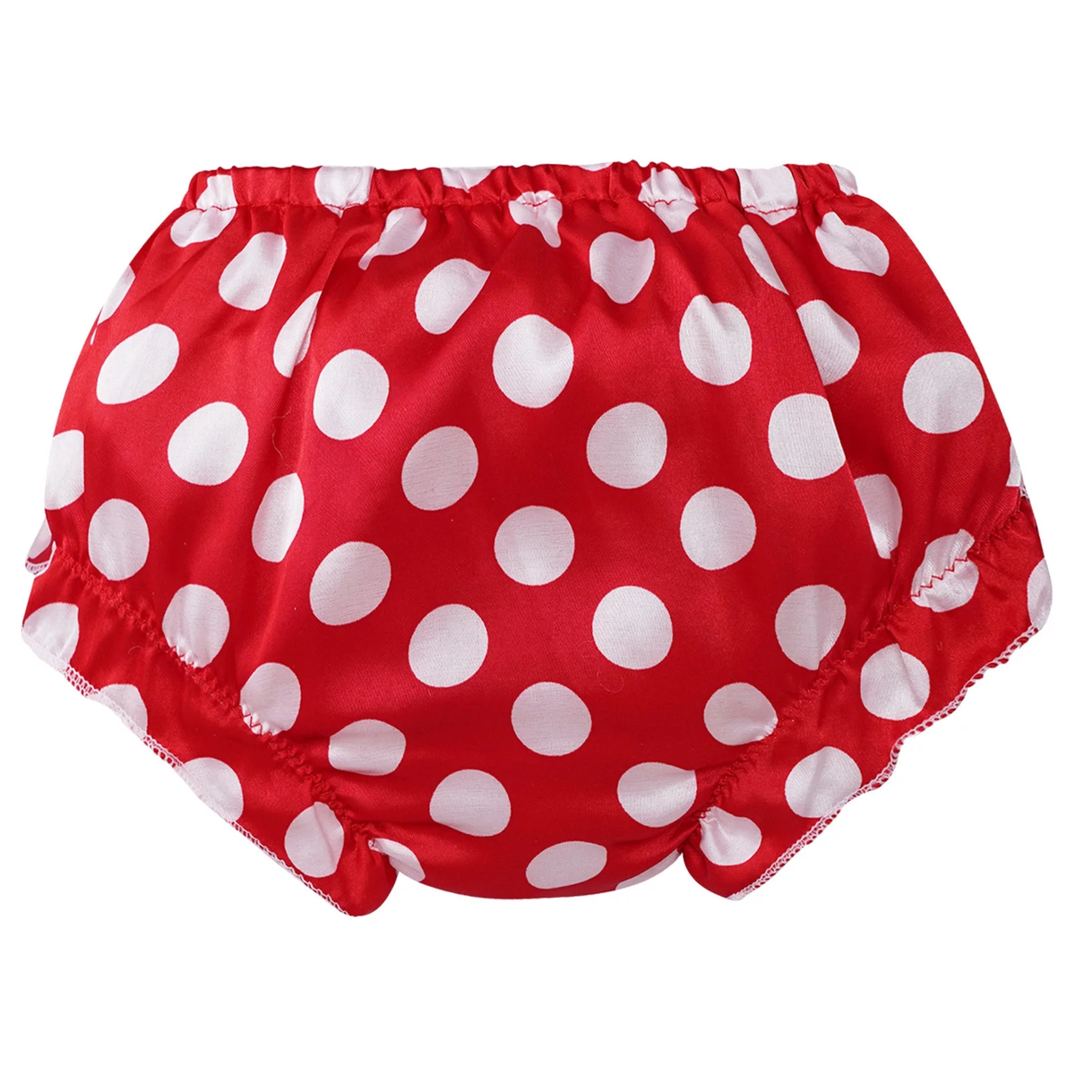 RED & WHITE POLKA DOT RUFFLE BUM BLOOMER