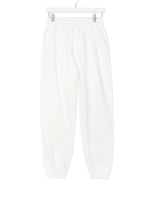 LITTLE BIPSY: ADULT ELEVATED SWEATPANT - LILY WHITE