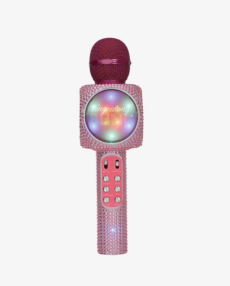 TRENDTECH: KARAOKE MICROPHONE & BLUETOOTH SPEAKER - PINK BLING