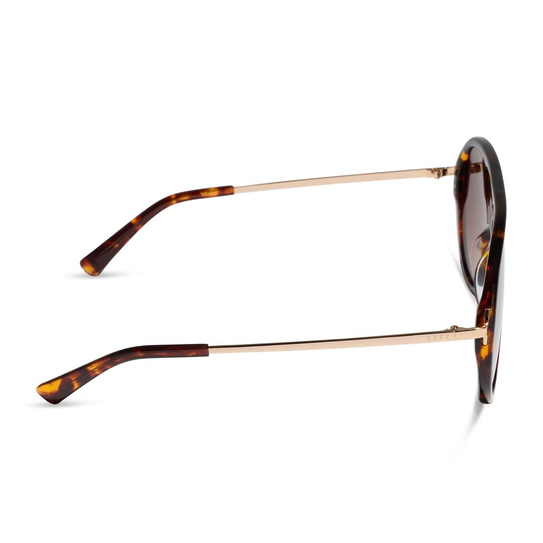 DIFF EYEWEAR:CLEO - RICH TORTOISE BROWN GRADIENT