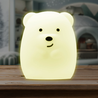 LUMIPETS®: BELLA THE BEAR - CHILDREN'S TOUCH NIGHT LIGHT JUNIOR