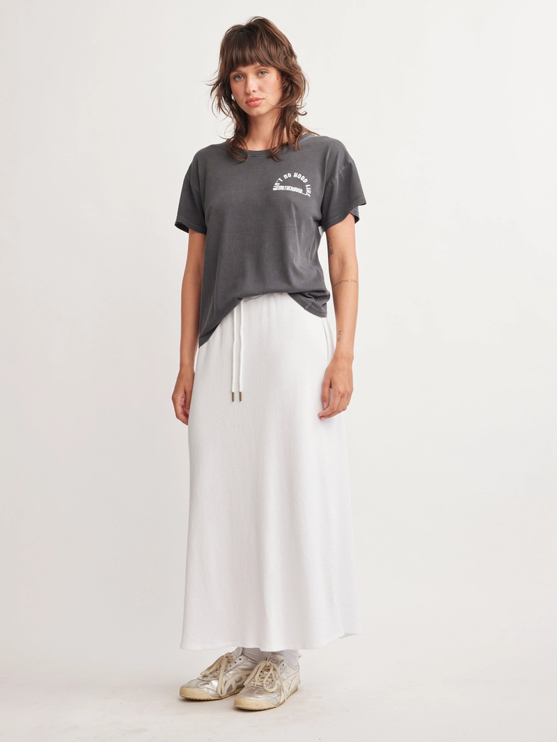 SELF CONTRAST: MOTHERHOOD CHERIE T-SHIRT - GRANITE
