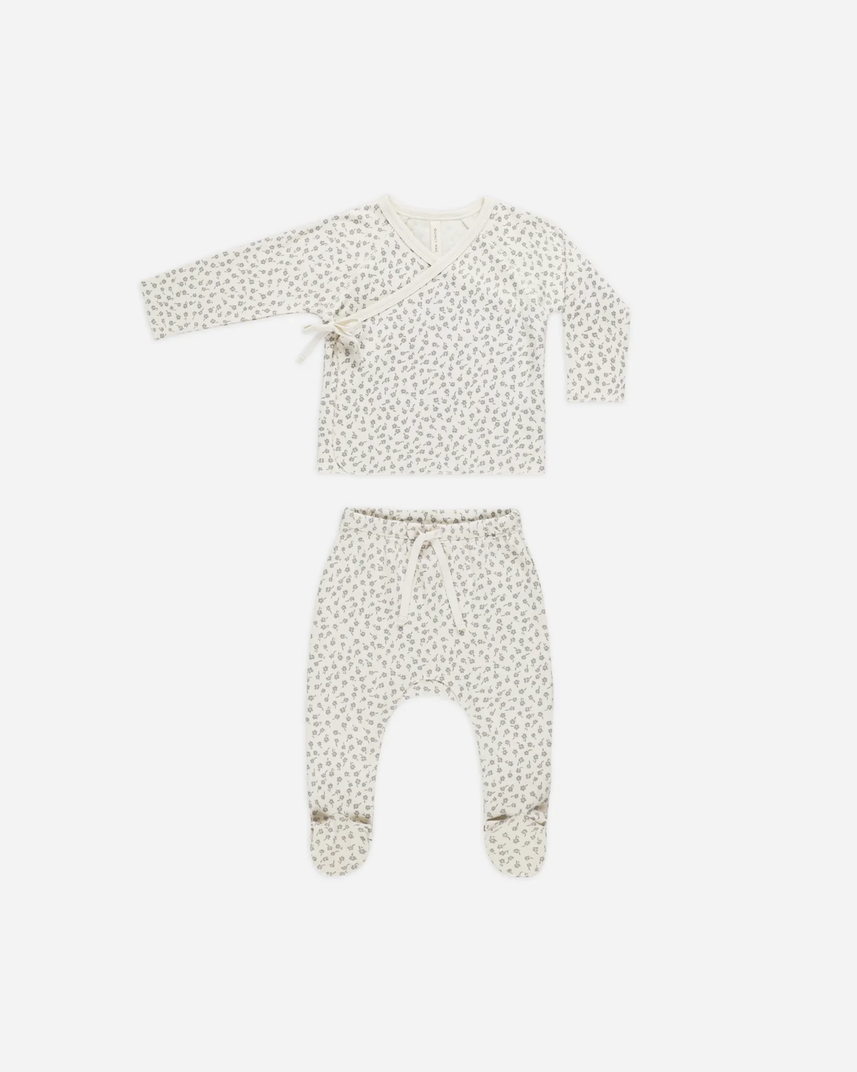 QUINCY MAE: WRAP TOP + FOOTED PANT SET || SCATTER