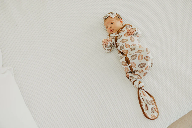 COPPER PEARL: BLITZ NEWBORN KNOTTED GOWN