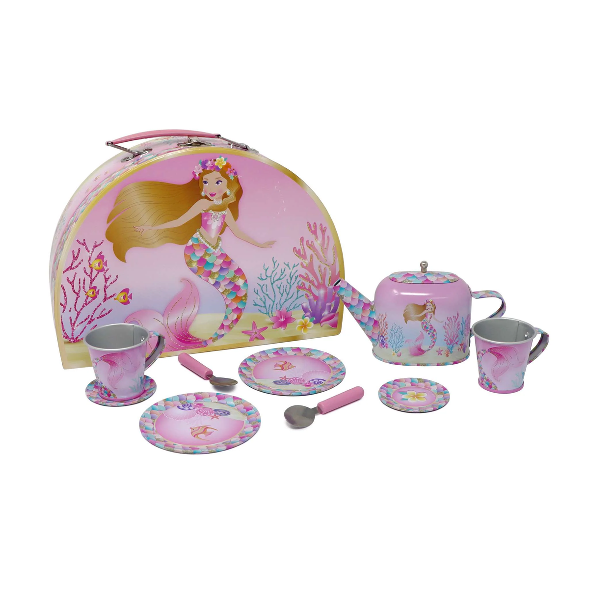 PINK POPPY: MERMAID TEA SET (9-PIECE)