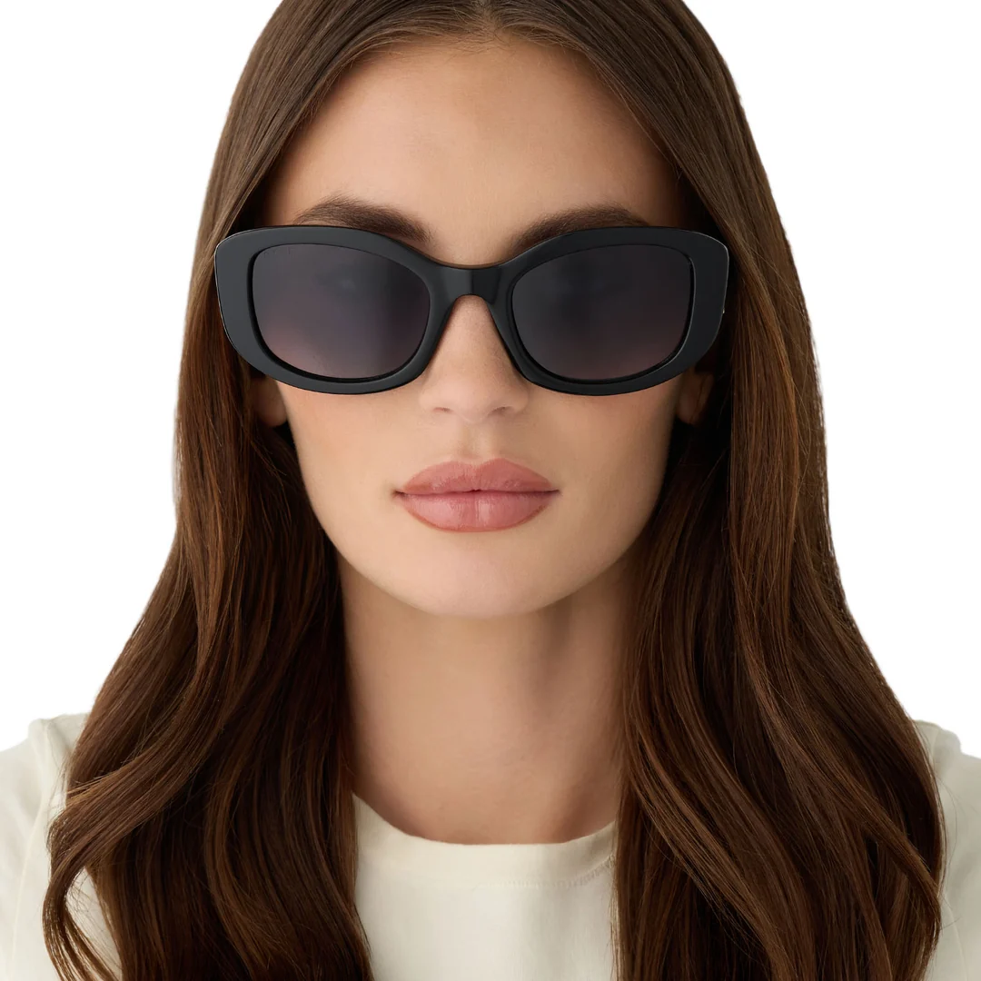 DIFF EYEWEAR: MIRANDA - BLACK + GRAY