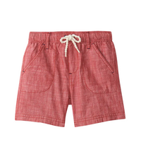 HATLEY: NAUTICAL CHAMBRAY WOVEN SHORTS - CHRYSANTHEMUM