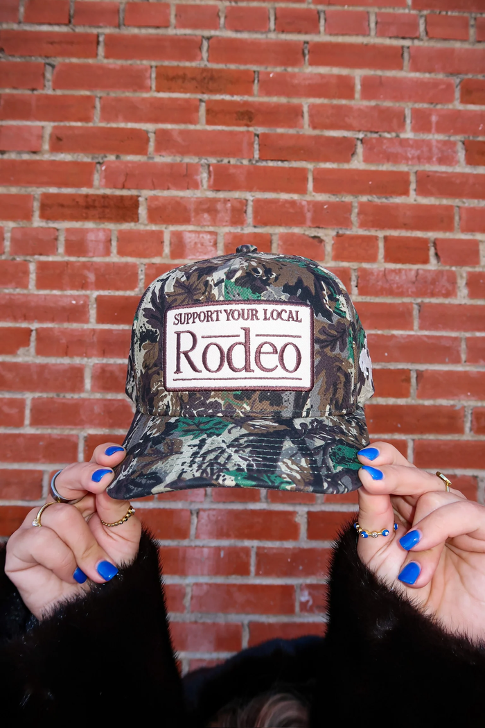 SUPPORT YOUR LOCAL RODEO HAT - CAMO