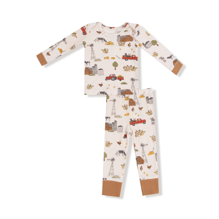 ANGEL DEAR: HAY FARMER LONG SLEEVE LOUNGEWEAR SET