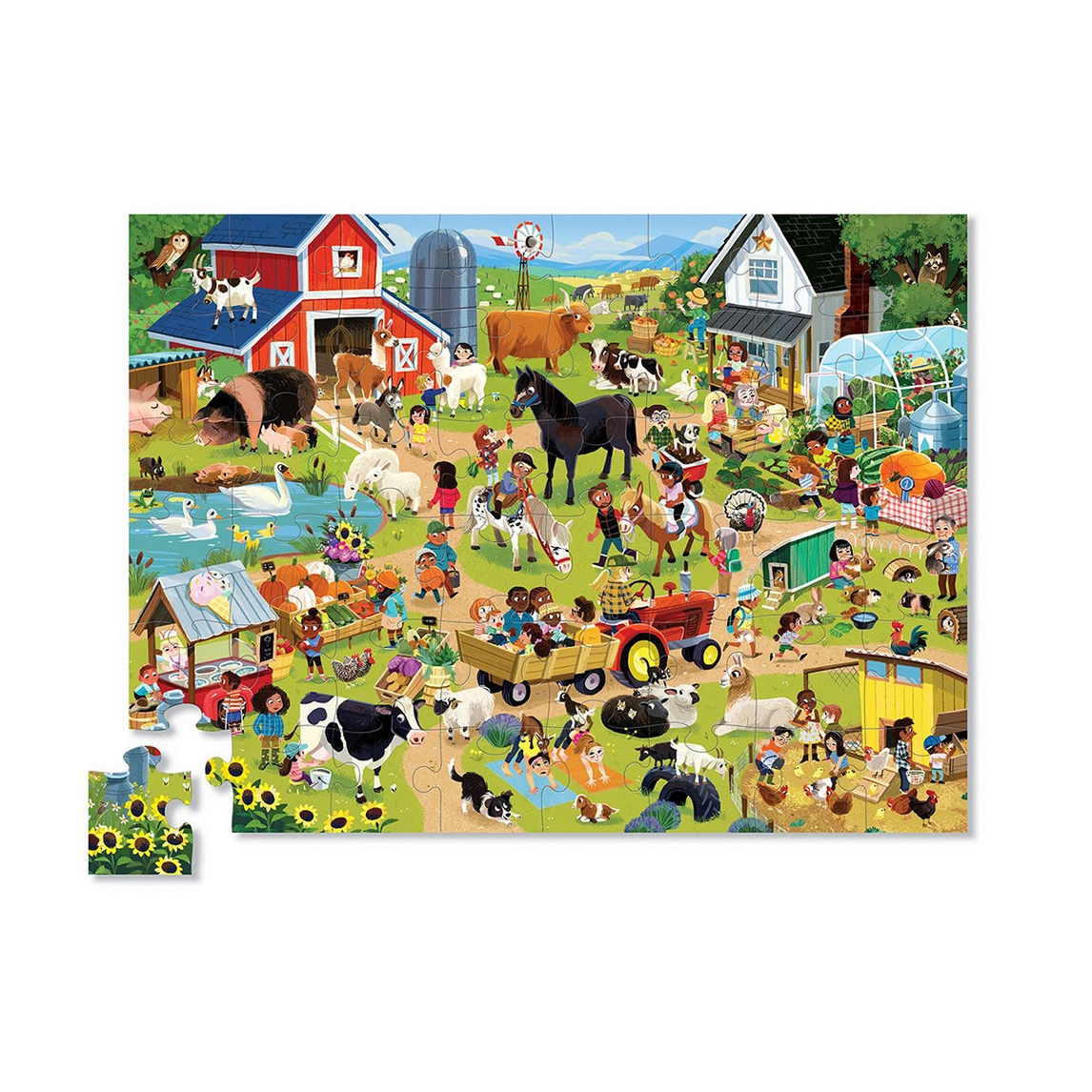 CROCODILE CREEK: 48-PIECE PUZZLE - DAY AT THE FARM