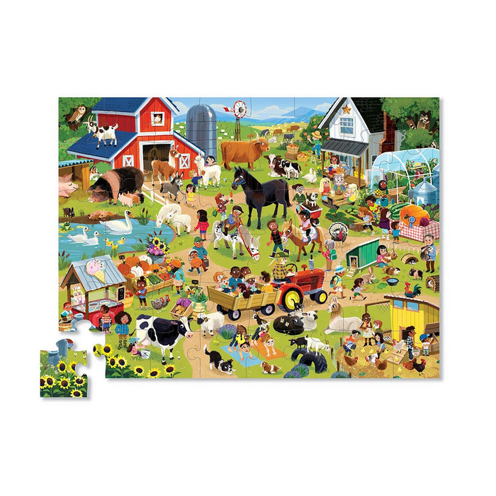 CROCODILE CREEK: 48-PIECE PUZZLE - DAY AT THE FARM