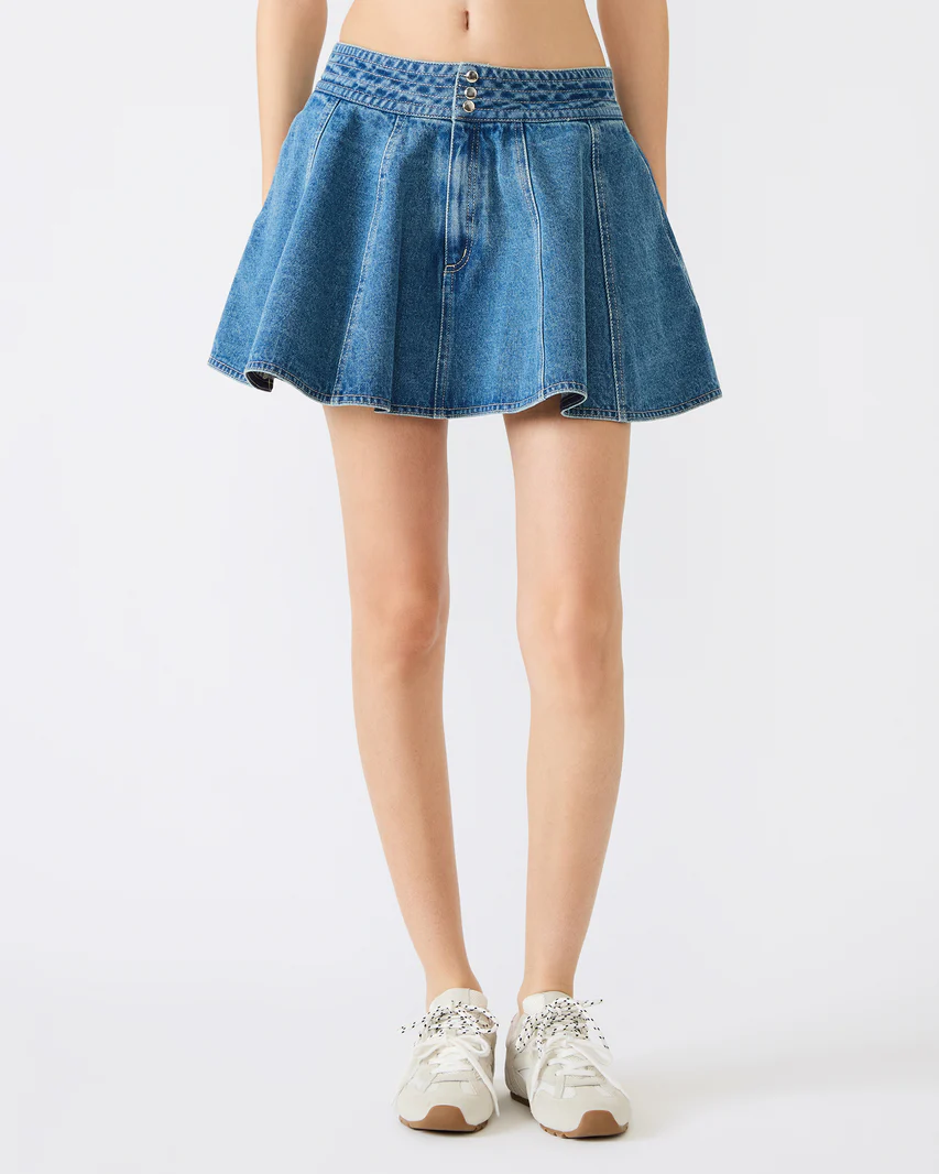 STEVE MADDEN: LILLIANY SKIRT - ARUBA BLUE