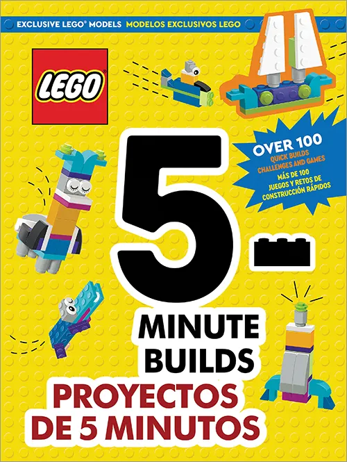 LEGO® BOOKS: 5-MINUTE BUILDS SET WITH 100+ QUICK MODEL BUILD IDEAS