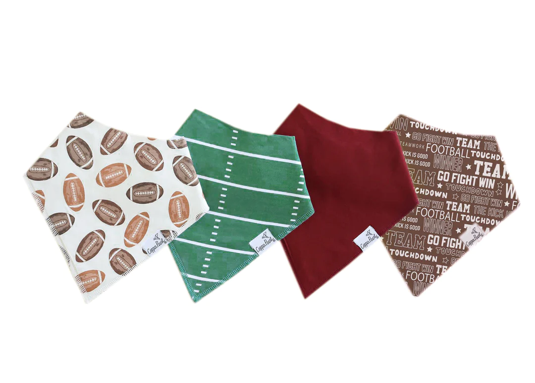 COPPER PEARL: BLITZ BABY BANDANA BIBS (4-PACK)