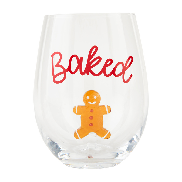 MUD PIE: GINGERBREAD “BAKED” WINE GLASS