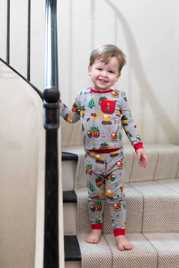 MUD PIE: CONSTRUCTION CHRISTMAS PJ SET