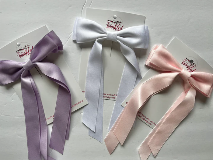 TWINKLED TWIG: MEDIUM SATIN BOWS