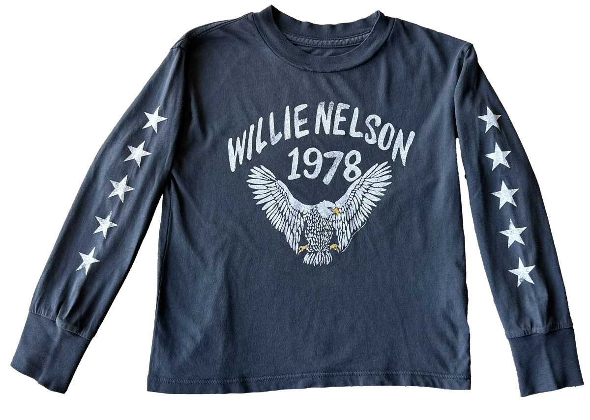 ROWDY SPROUT: WILLIE NELSON 1978 EAGLE LONG SLEEVE RAGLAN