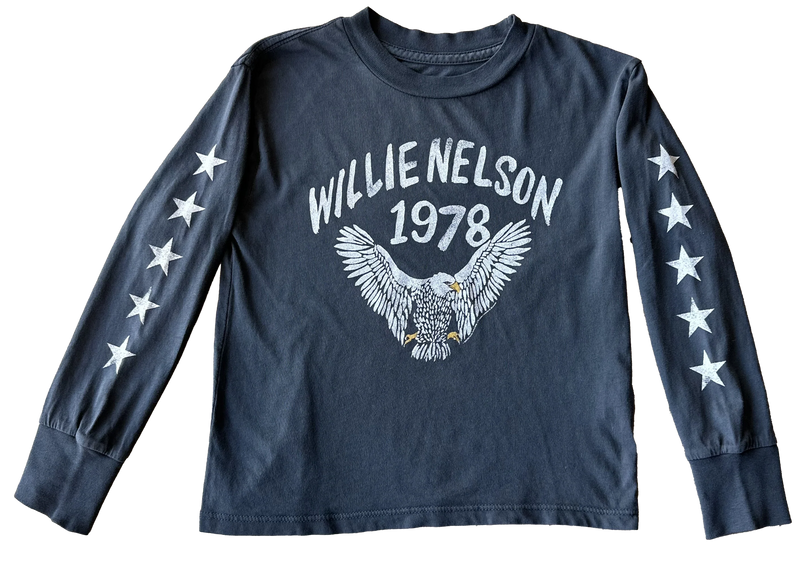 ROWDY SPROUT: WILLIE NELSON 1978 EAGLE LONG SLEEVE RAGLAN