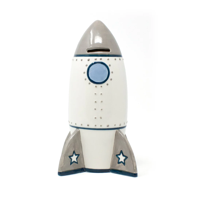 CHILD TO CHERISH: ROGER ROCKET CERAMIC BANK