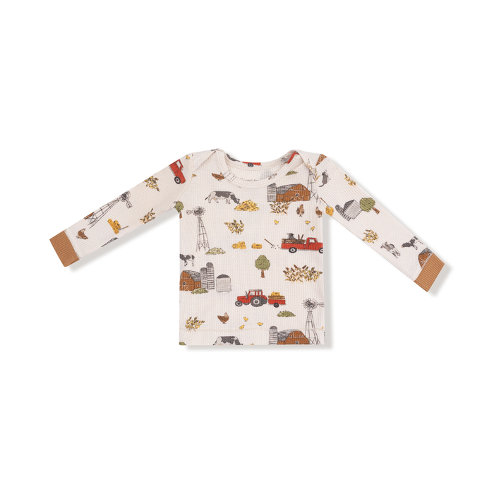 ANGEL DEAR: HAY FARMER LONG SLEEVE LOUNGEWEAR SET