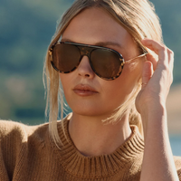DIFF EYEWEAR:CLEO - RICH TORTOISE BROWN GRADIENT