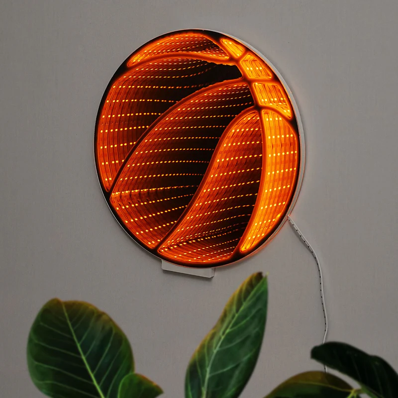 TRENDTECH: NEON ART INFINITY LIGHTS WALL & DESK SIGN - BASKETBALL