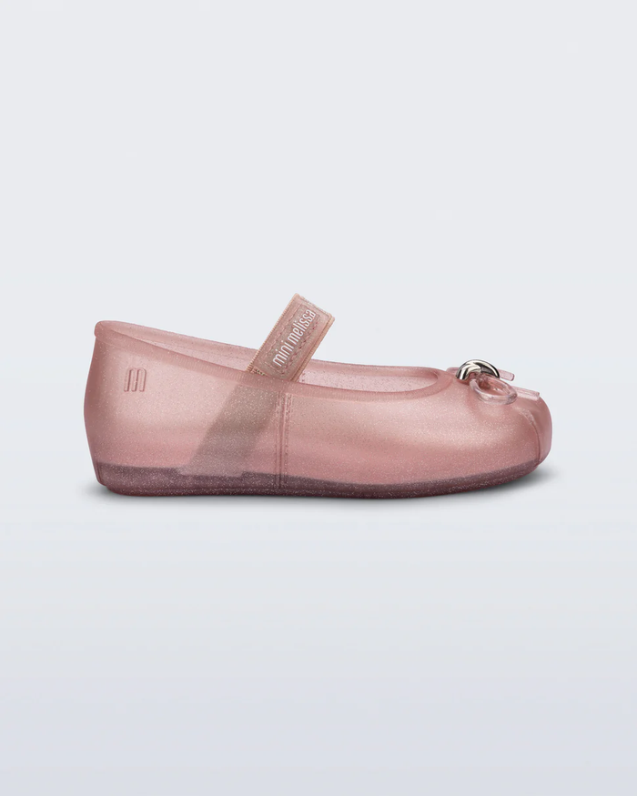 MINI MELISSA: SOPHIE BALLET FLATS - PEARLY PINK