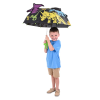 DINOSAUR UMBRELLA - BLACK