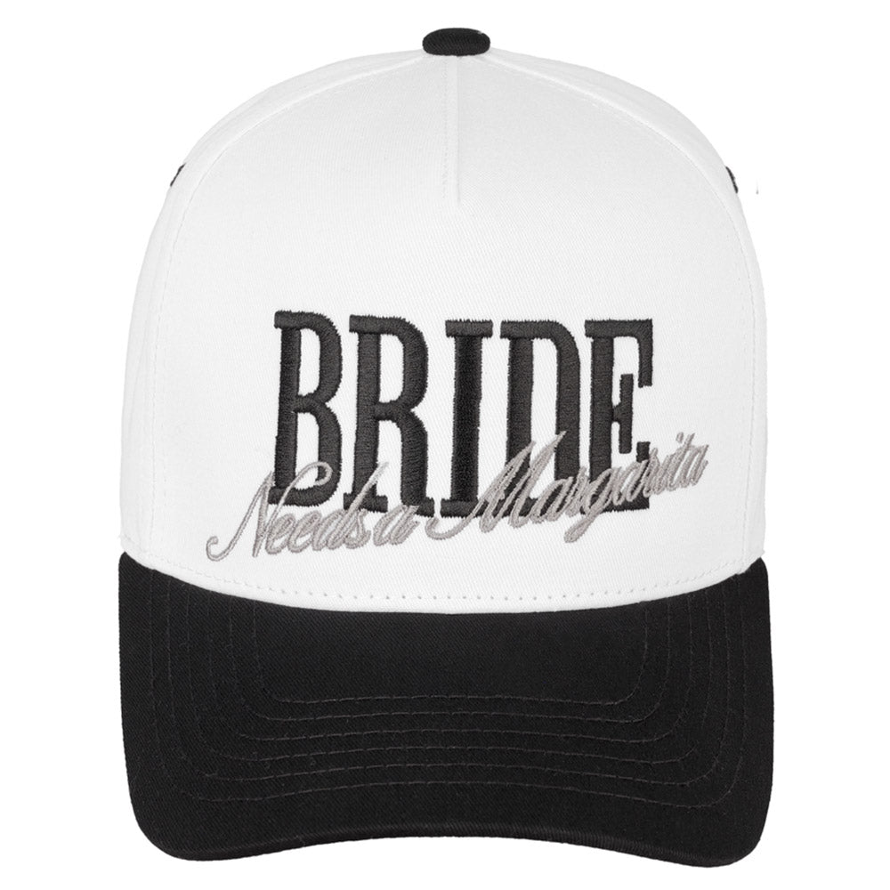 BRIDE NEEDS A MARGARITA HAT - BLACK//WHITE