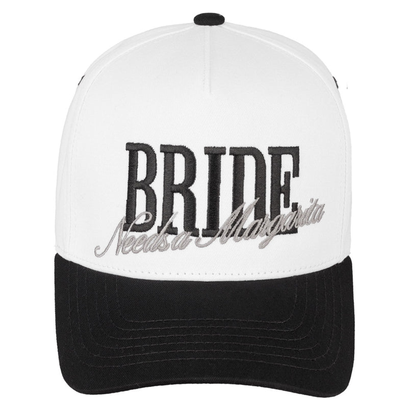 BRIDE NEEDS A MARGARITA HAT - BLACK//WHITE