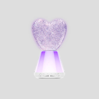 TRENDTECH: LED LIGHT UP GLITTER HEART BLUETOOTH SPEAKER WITH WHITE NOISE