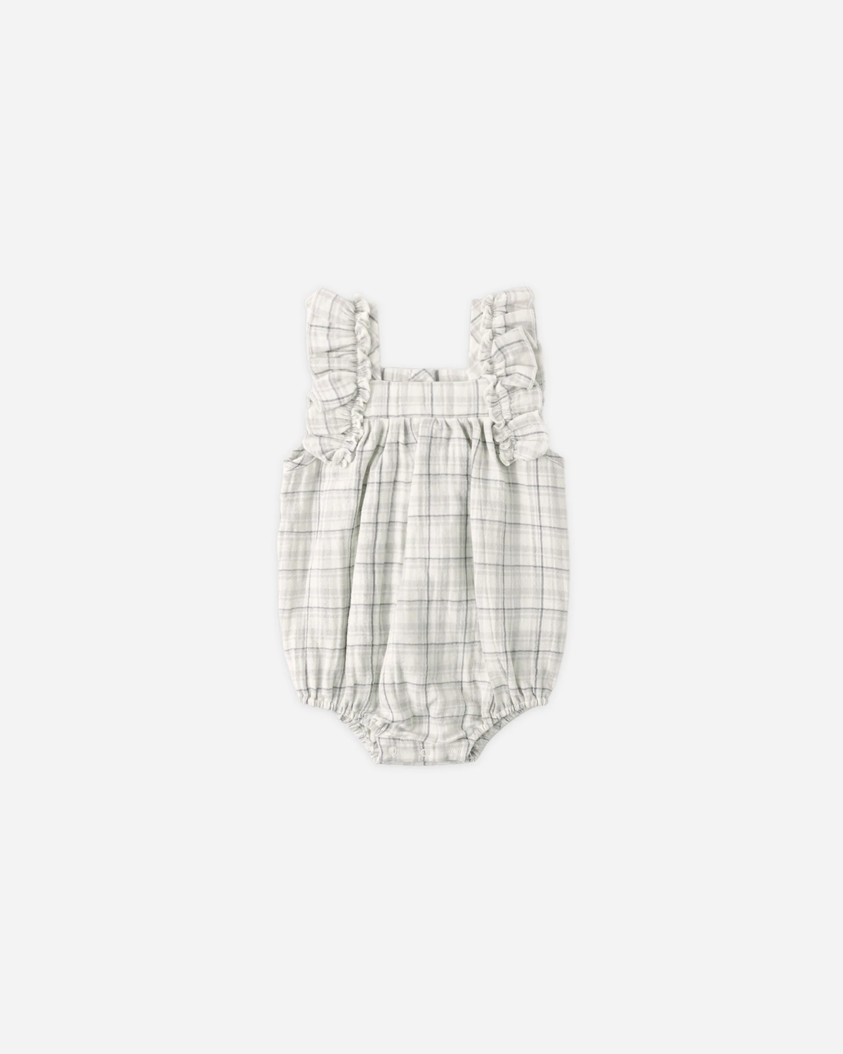 QUINCY MAE: MAYA ROMPER || BLUE PLAID
