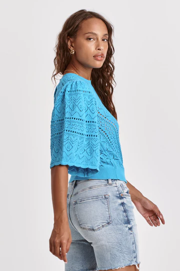 DEAR JOHN DENIM: BAILEY WING SLEEVE SWEATER - ADRIATIC SEA