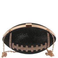 RHINESTONE FOOTBALL CROSSBODY BAG