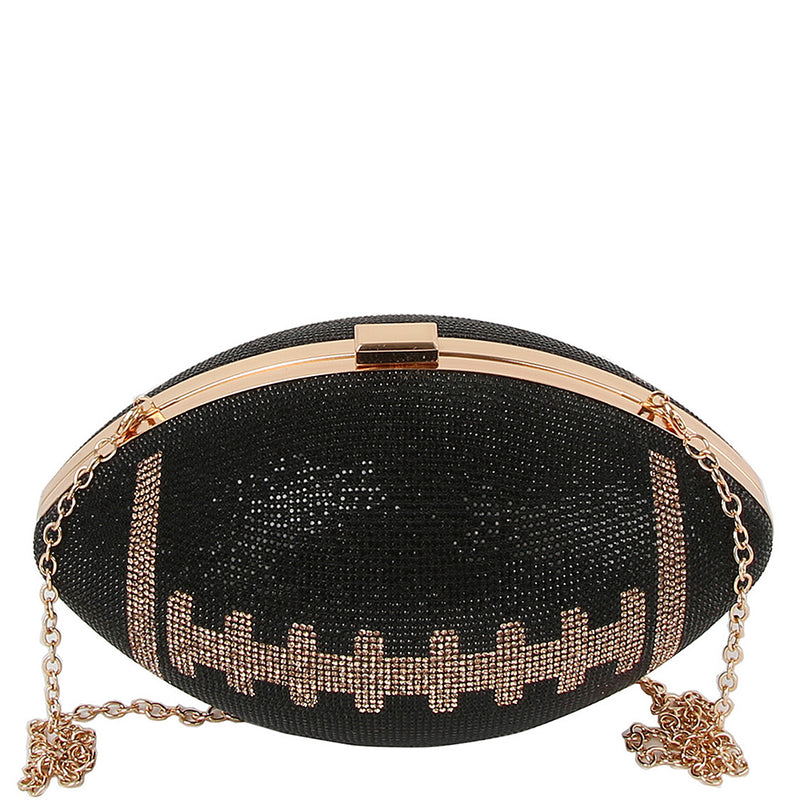 RHINESTONE FOOTBALL CROSSBODY BAG