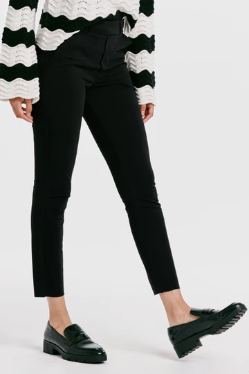 DEAR JOHN: MONICA HIGH RISE CROPPED SKINNY LEGGING - BLACK