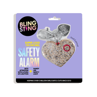 BLINGSTING: HEART SAFETY ALARM - ROSE GOLD GLITTER