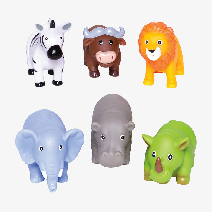 ELEGANT BABY: JUNGLE PARTY SQUIRTIE BABY BATH TOYS
