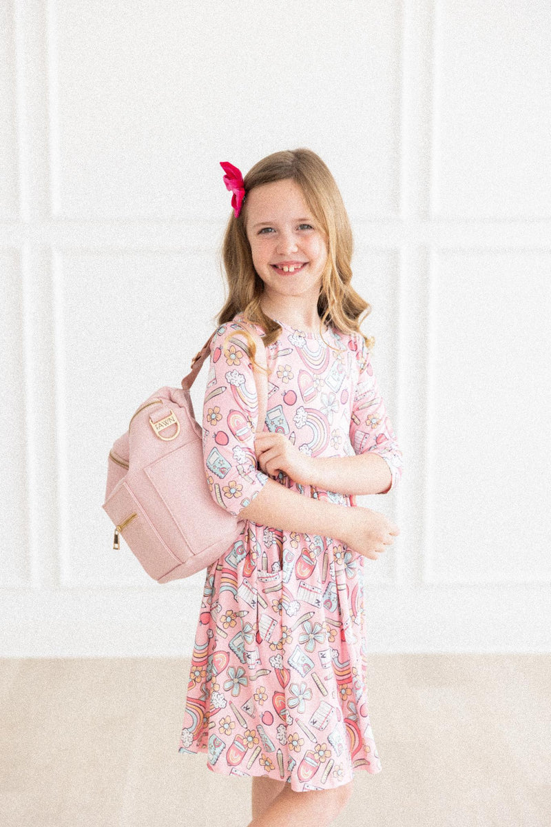 MILA & ROSE: DREAM BIG LITTLE ONE POCKET TWIRL DRESS